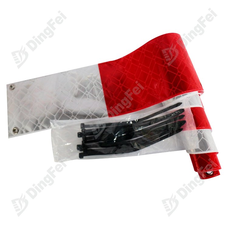 Red White Reflective Strip For Security Fencing - 